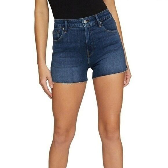 Good American Cutoff High Waist Denim Shorts NWT